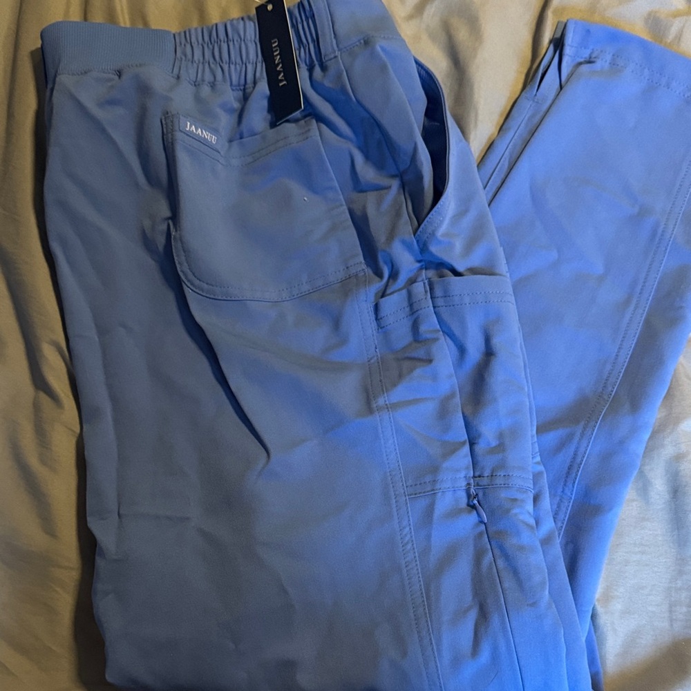 Jaanuu  Cargo scrub Pants in blue size XL
